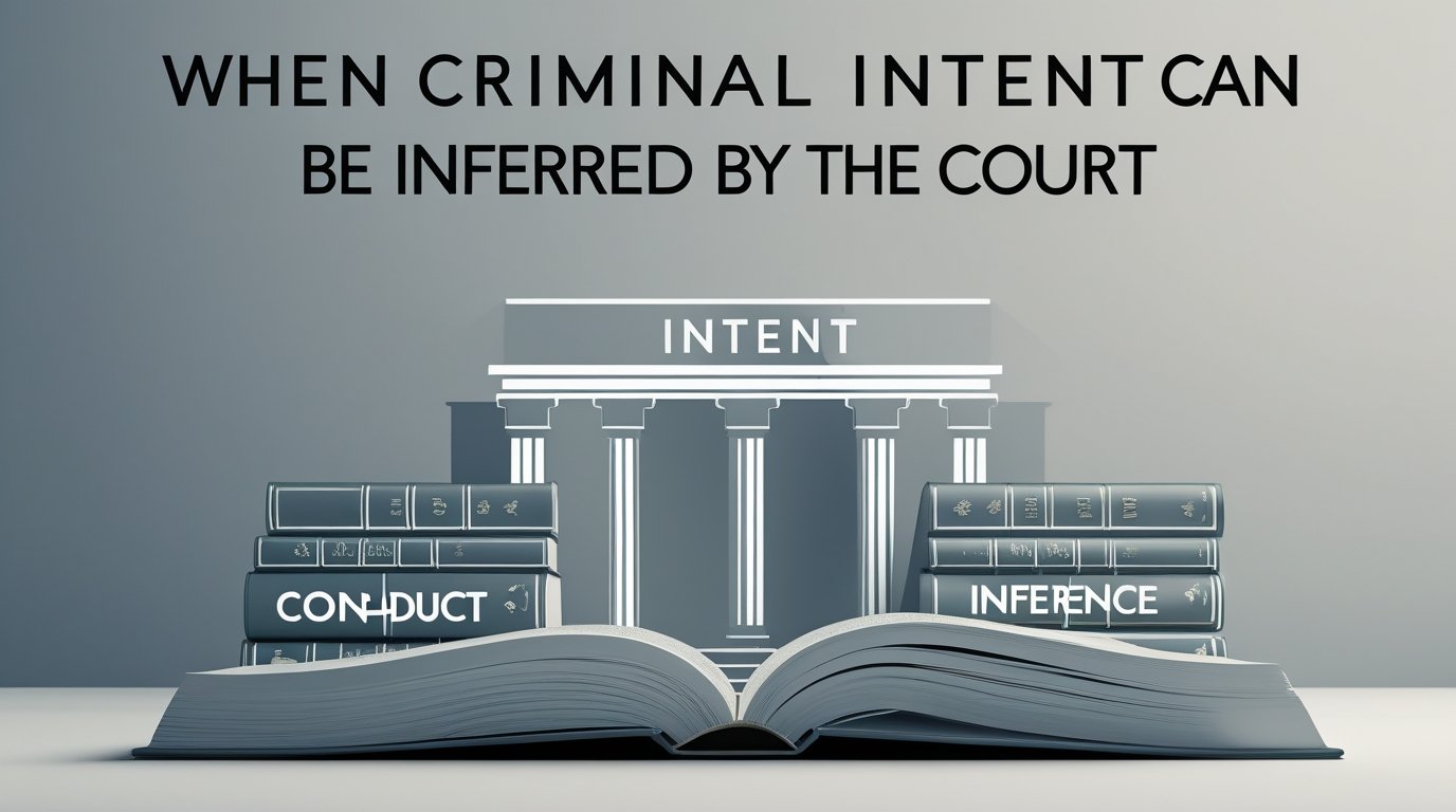 When Criminal Intent Can Be Inferred by the Court